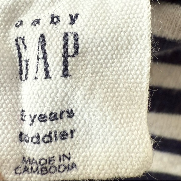 GAP Cream and Blue polkadot Toddler Dress 2 piece Bundle size 5 - Picture 6 of 9